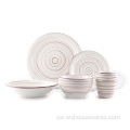 high quality western style 18 vipande stoneware tableware